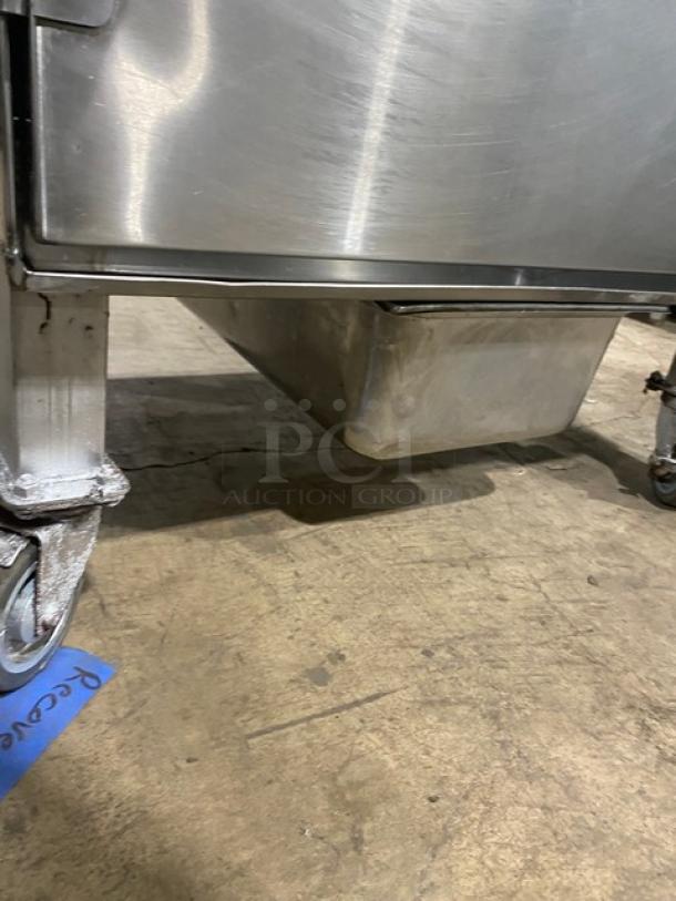 FAB! Cookshack Fast Eddy's Series Commercial Stainless Steel Electric Powered Wood Pellet Smoker Oven! With Side-Mounted 35 Lb. Pellet Hopper! On Casters! - Image 7 of 11