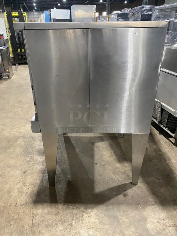 SunFire Commercial Stainless Steel Natural Gas Powered Single Stack Convection Oven! With Thermostatic Controls! With Wired Oven Racks! Model: SCO-GS-10S SN: 1309230000107! 120V 1 Phase! On Legs! - Image 3 of 8