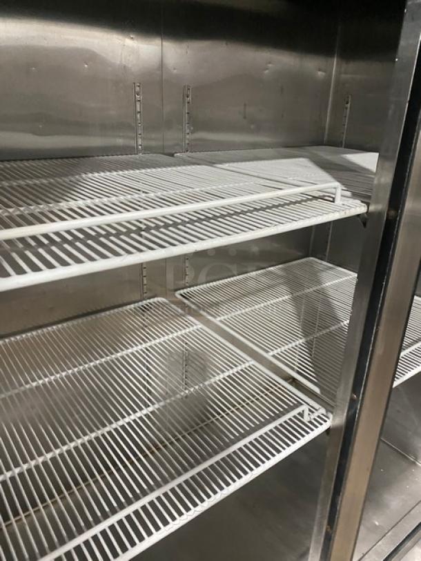 Atosa Commercial Stainless Steel Solid 2 Door Reach In Refrigerator! With Poly Coated Wire Racks! Model: MBF8507 SN: MBF8507151012C4004! 115V 1 Phase! On Casters! - Image 6 of 9
