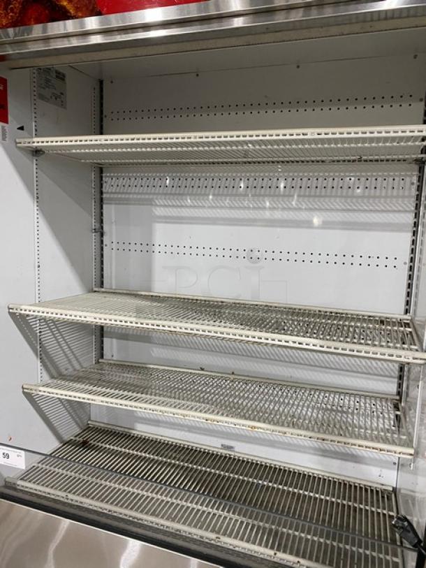 Nice! True Commercial Stainless Steel Multi-Tier Refrigerated Open Grab-N-Go Merchandiser Display Case! With Adjustable Poly Coated Wire Racks! Model: TAC-48-LD SN: 9365189! 208-230V 1 Phase! On Legs! Working When Removed! - Image 5 of 7
