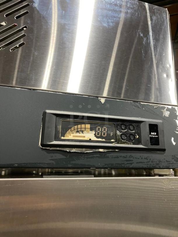Turbo Air M3 Series Commercial Stainless Steel Solid Single Door Reach In Refrigerator! With Poly Coated Wire Rack! Model: M3R24-1-N! 115V! On Casters! - Image 7 of 8