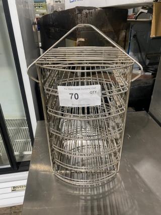 Commercial Stainless Steel 6-Layer Deep Fry Basket!