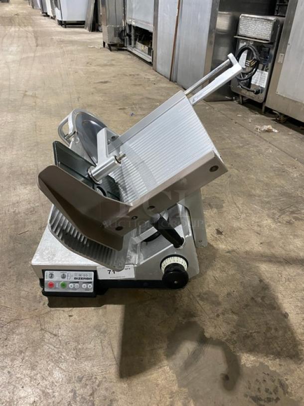 Bizerba Commercial Stainless Steel Electric Powered Countertop Deli Meat Slicer! Model: SE12D SN: 10190761! 120V 1 Phase! On Legs! - Image 1 of 8