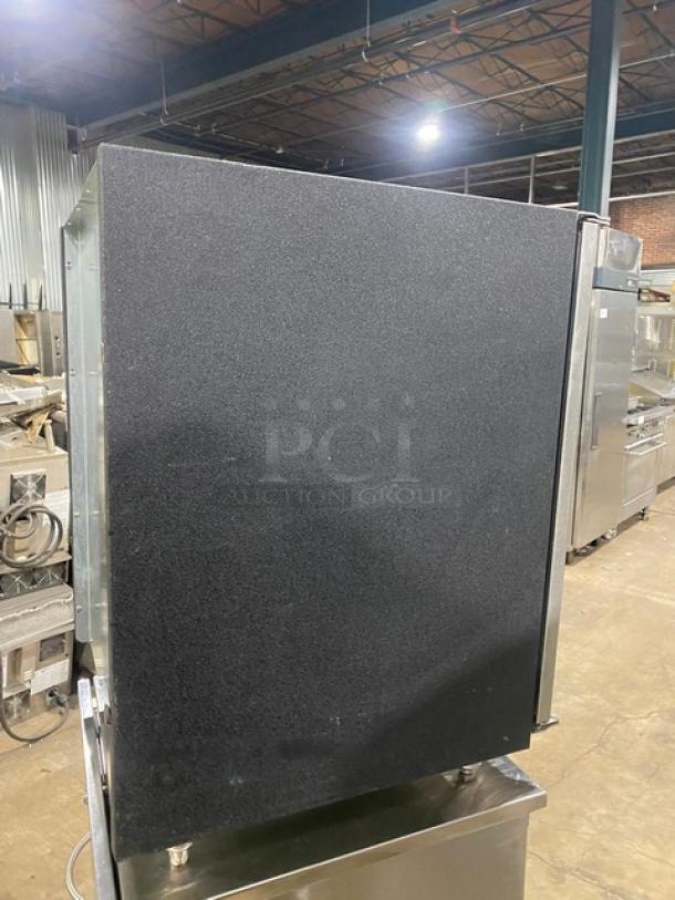 Glastender Commercial Stainless Steel Low Profile Back Bar Dry Storage Cabinet! With Single Shelf! Model: LPDS-24-SN(L) SN: 344526! On Legs! - Image 2 of 7