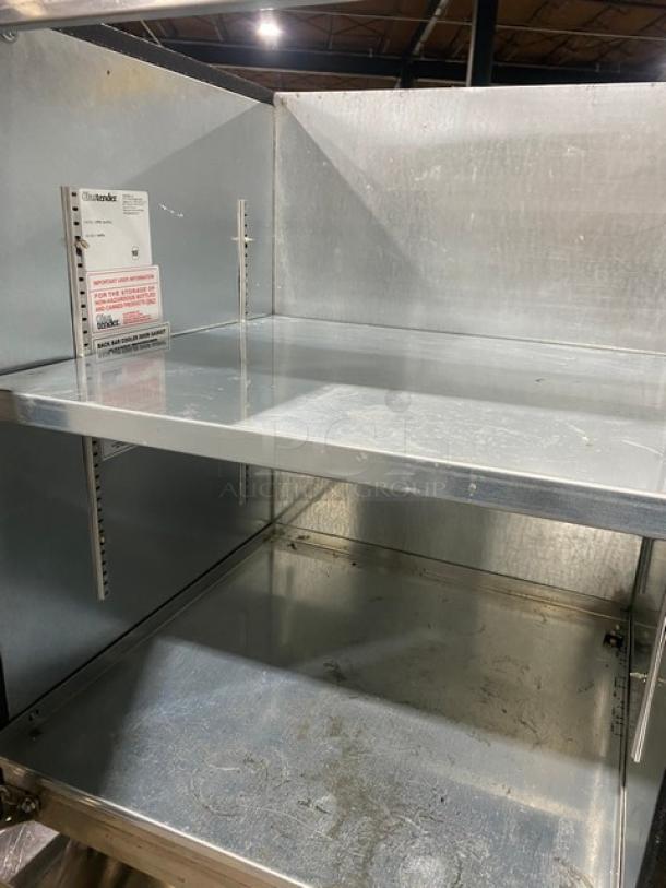 Glastender Commercial Stainless Steel Low Profile Back Bar Dry Storage Cabinet! With Single Shelf! Model: LPDS-24-SN(L) SN: 344526! On Legs! - Image 5 of 7