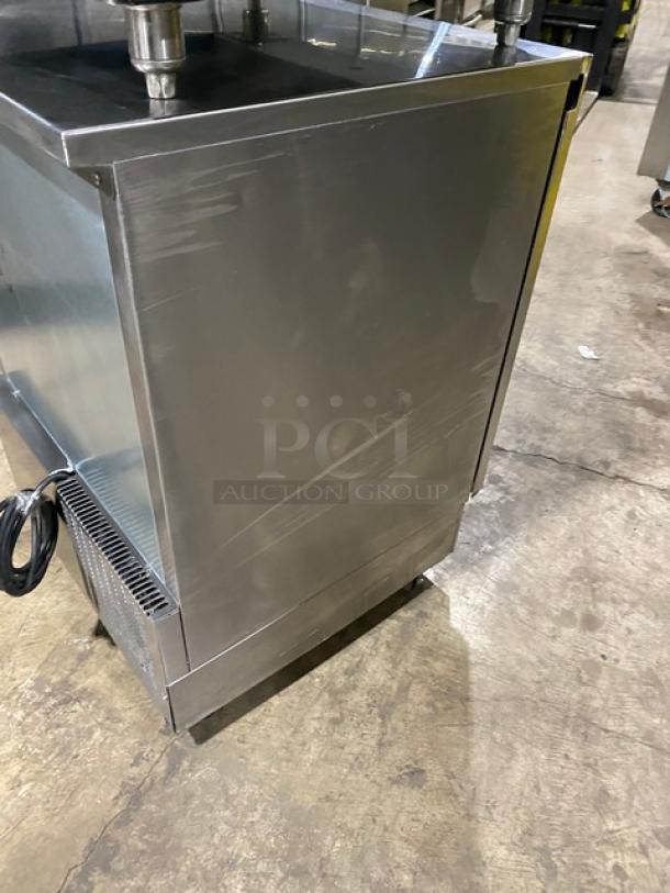 Glastender Commercial Stainless Steel Solid Single Door Undercounter Refrigerator! With Poly Coated Wire Rack! Model: UCR24S-L SN: 134169711F! 120V 1 Phase! - Image 4 of 8