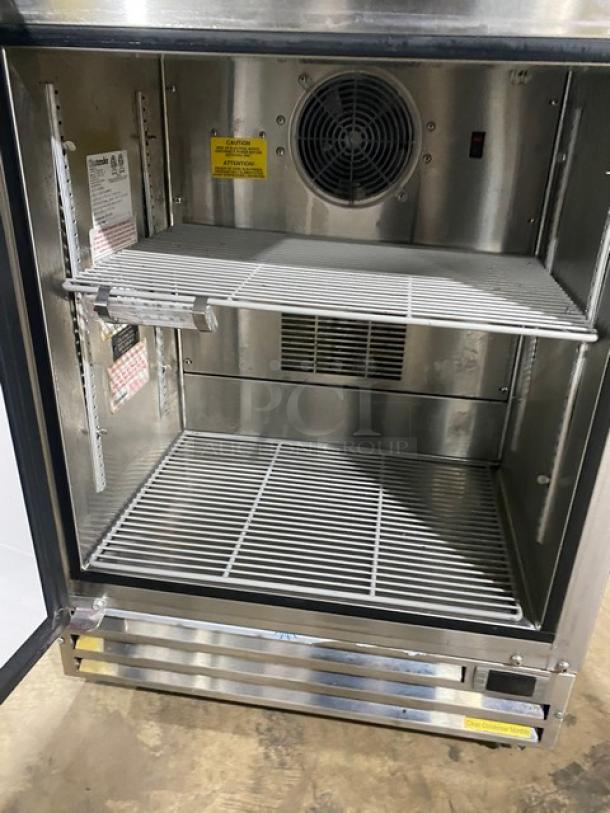 Glastender Commercial Stainless Steel Solid Single Door Undercounter Refrigerator! With Poly Coated Wire Rack! Model: UCR24S-L SN: 134169711F! 120V 1 Phase! - Image 5 of 8
