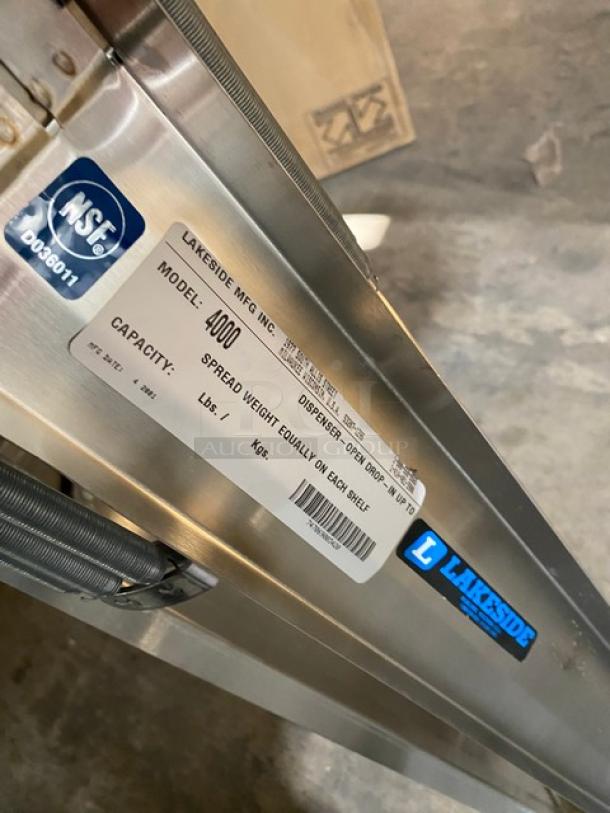 BRAND NEW! IN THE BOX! Lakeside Commercial Stainless Steel Open Drop-In Dish Lowerator/Dispenser! Accommodates Plates Up To 5"! Model: 4000! - Image 5 of 5