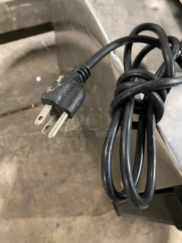 Adcraft Commercial Stainless Steel Electric Powered Countertop Single Well Food Warmer! With 2-Hole Adapter Plate! Model: FW-1200WF! 120V! On Legs! - Image 7 of 7