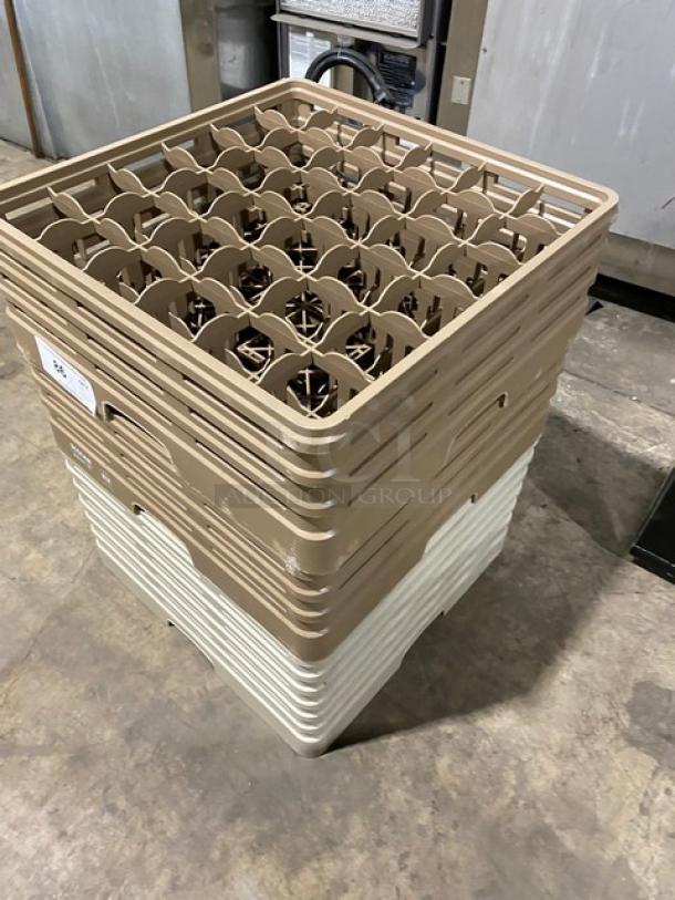 Lot Of Commercial 36-Compartment Cup/Glass Rack! With Extenders! ALL ONE MONEY! - Image 2 of 3