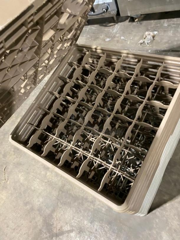 Lot Of Commercial 36-Compartment Cup/Glass Rack! With Extenders! ALL ONE MONEY! - Image 3 of 3