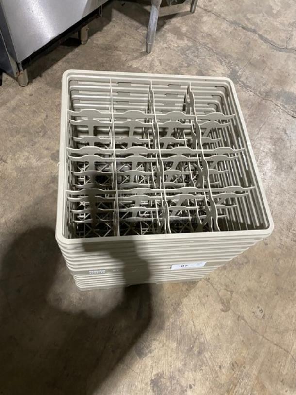 Lot Of Commercial 16-Compartment Cup/Glass Rack! With Extenders! ALL ONE MONEY! - Image 2 of 3