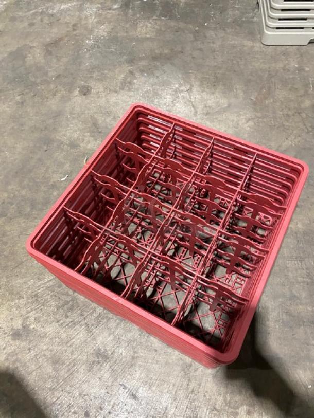 Lot Of Commercial 16-Compartment Cup/Glass Rack! With Extenders! ALL ONE MONEY! - Image 4 of 4