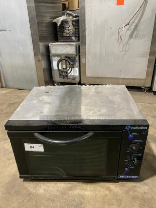 Moffat Commercial Black Electric Powered Countertop TurboFan Convection Oven! With Wire Oven Rack! Model: E25 SN: 234997! 110-120V!