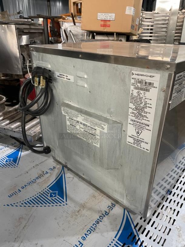 MerryChef! 2021 Late Model! Commercial Stainless Steel Electric Powered Countertop Rapid Cook Oven! With EasyTouch Icon-Driven Touchscreen! With Baking/Roasting Pan! Model: Eikon E3 SN: 2101213091916! 208/240V 2 Phase +GND! - Image 3 of 8