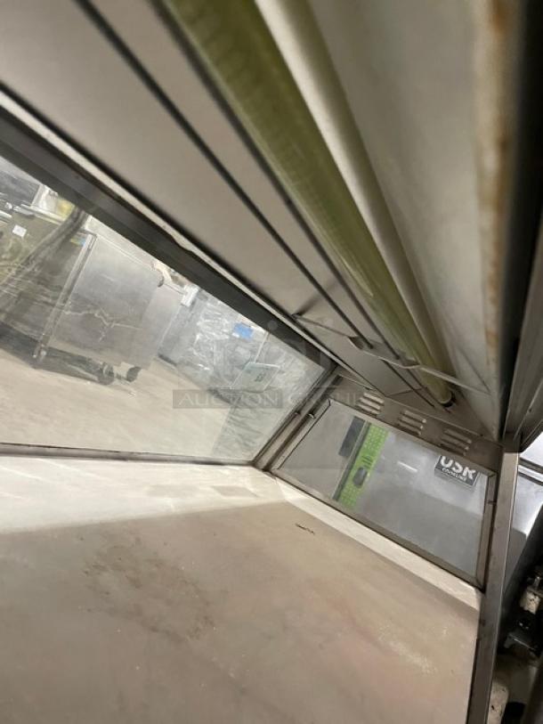 Merco Commercial Stainless Steel Slanted Glass Electric Powered Countertop Heated 2-Tier Merchandiser Display Showcase! - Image 5 of 7