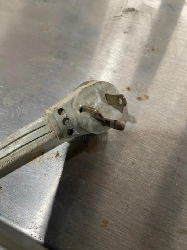 Merco Commercial Stainless Steel Slanted Glass Electric Powered Countertop Heated 2-Tier Merchandiser Display Showcase! - Image 7 of 7