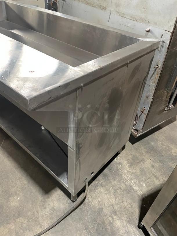 L & T Panda Range Commercial Stainless Steel Electric Powered Steamtable! With Thermostatic Control! With Enclosed Storage Base! Model: SLT-4E SN: SLT2203002! 208V 1 Phase! On Legs! - Image 2 of 10