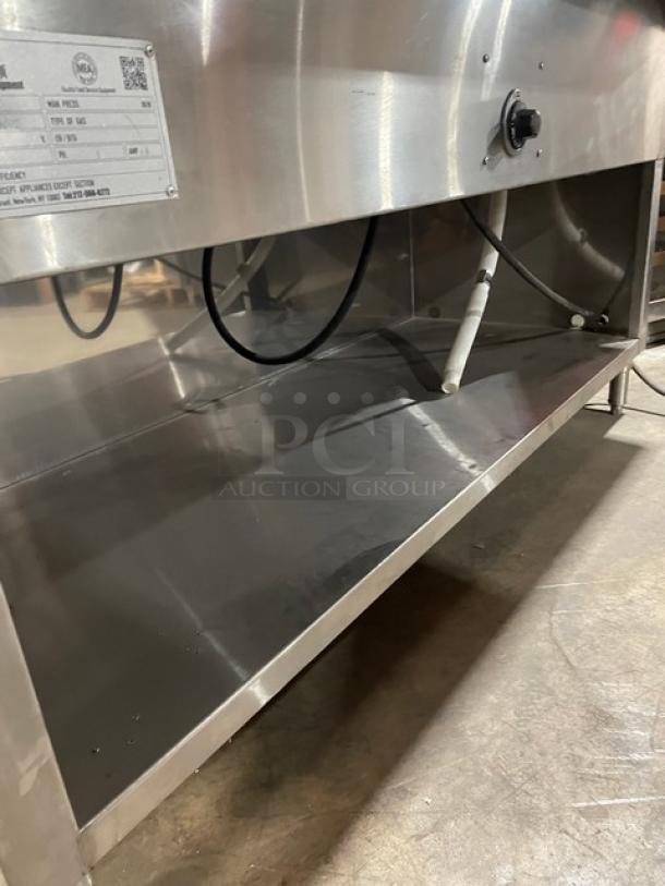 L & T Panda Range Commercial Stainless Steel Electric Powered Steamtable! With Thermostatic Control! With Enclosed Storage Base! Model: SLT-4E SN: SLT2203002! 208V 1 Phase! On Legs! - Image 7 of 10