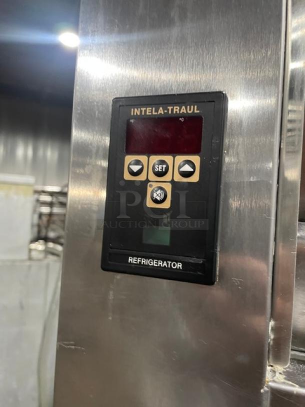 Traulsen Spec-Line Series Commercial Stainless Steel Half Door Single Section Reach In Refrigerator! With Poly Coated Wire Racks! Model: AHT132WUT-HHS SN: T75179I14! 115V 1 Phase! On Casters! - Image 8 of 9