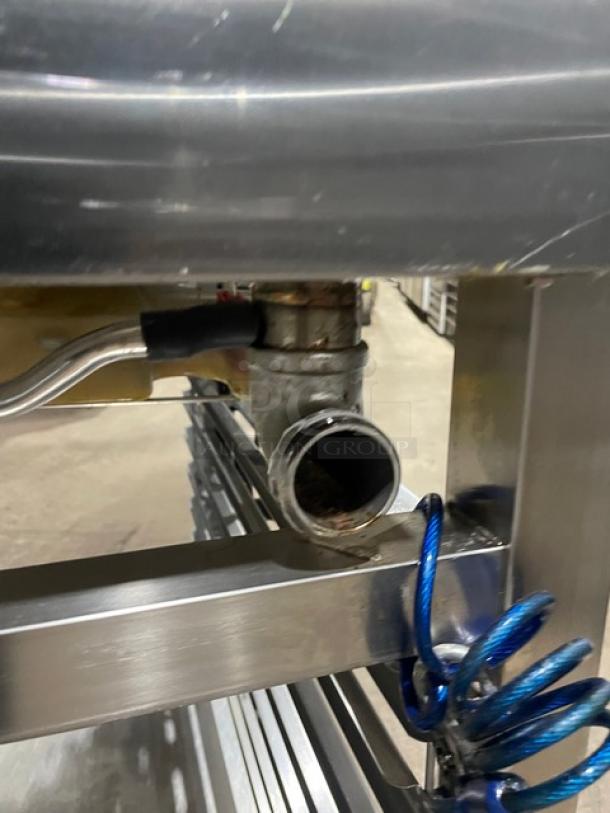 Electrolux Air-O-Convect Series Commercial Stainless Steel Natural Gas Powered Combi Oven! With Wired Oven Racks! With Heavy Duty Pan Holding Equipment Base! Model: AOS062GCP1 SN: 32010003! 120V 1 Phase! On Legs! - Image 9 of 9