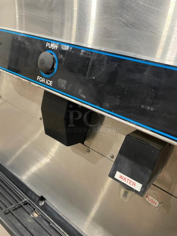 Hoshizaki Commercial Stainless Steel Electric Powered Countertop Ice Making/Dispensing Machine! With Water Dispenser & Drip Tray! Model: DM-180A SN: Q01961K! 115V 1 Phase! - Image 7 of 10