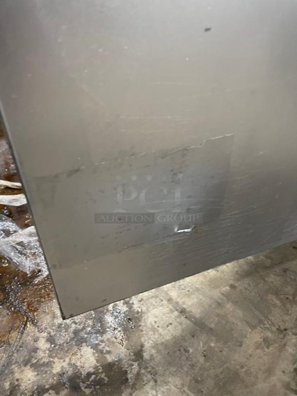 Tri-Star Commercial Stainless Steel Natural Gas Powered Deep Fat Fryer! With Back Splash & Basket Hanger! On Legs! - Image 7 of 8