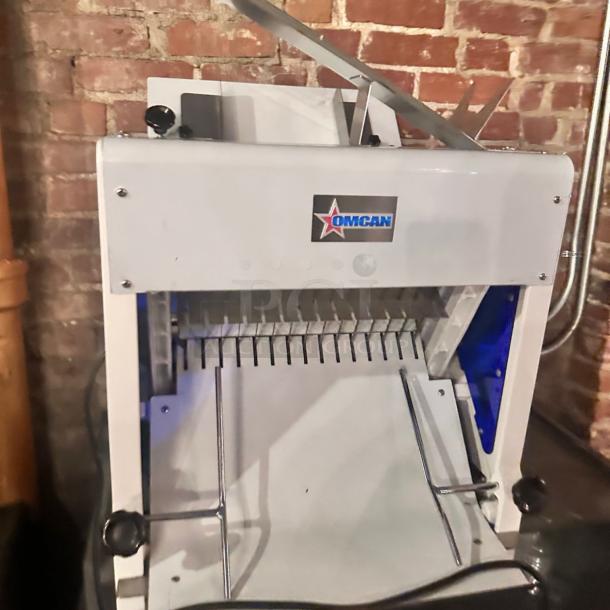 Excellent Condition  Omcan Bread Slicer – 1 Inch / 25mm Thickness – 110V  Fully Tested & Working - Image 1 of 5