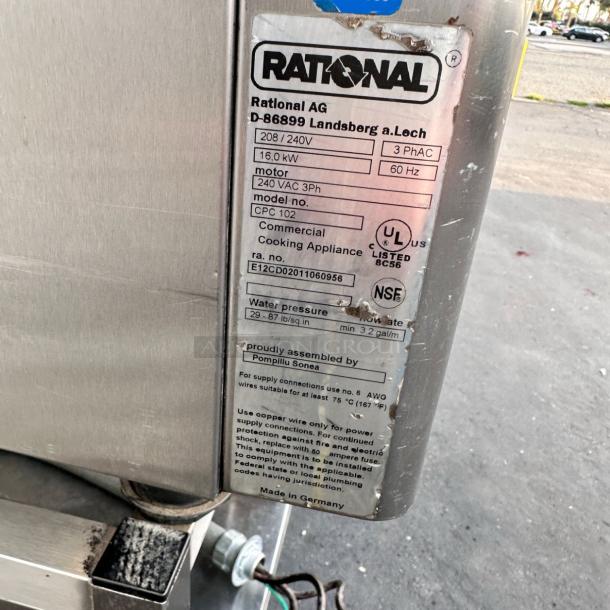 Excellent Condition Rational CPC 102 Combi Oven – 240V – Tested & Working! - Image 12 of 12