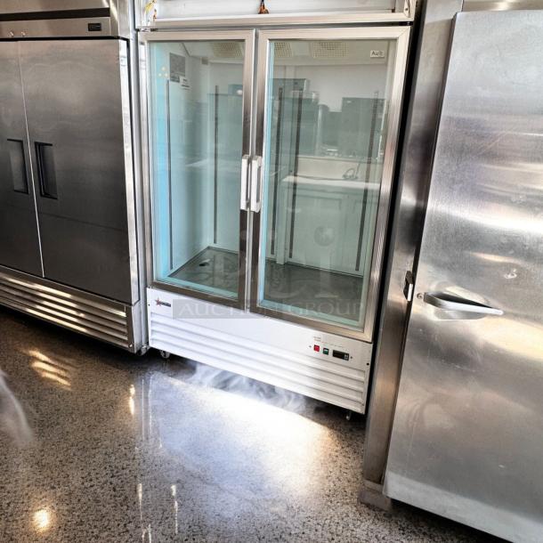 Excellent Condition Omcan D768BM2F Two-Door Glass Commercial Freezer – 120V – Tested & Working! - Image 3 of 7