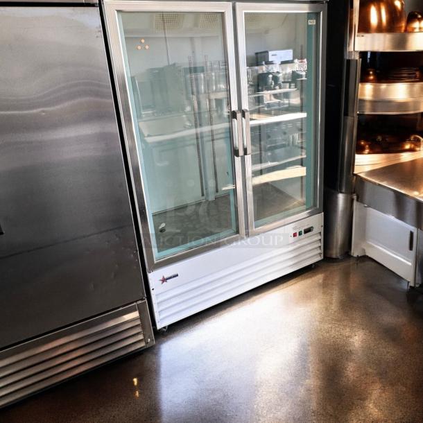 Excellent Condition Omcan D768BM2F Two-Door Glass Commercial Freezer – 120V – Tested & Working! - Image 5 of 7