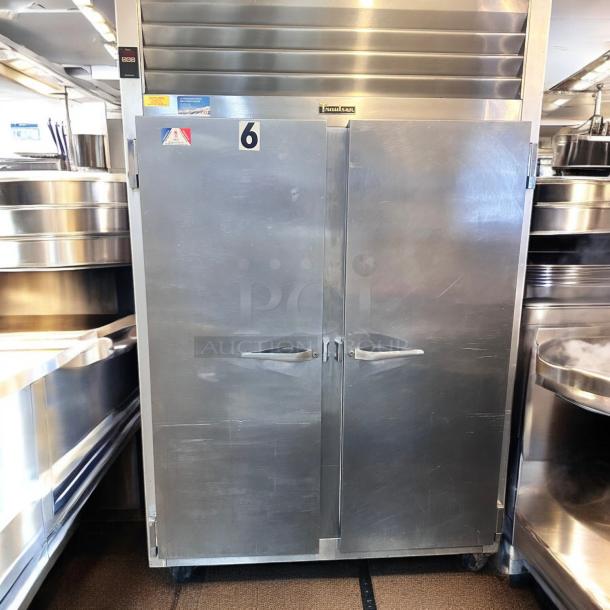 Excellent Traulsen 52" Two Section Reach In Refrigerator 115v Tested and Working! - Image 1 of 7