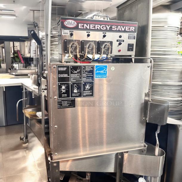 Excellent CMA Dishmachines AH-2 - 40 Rack/Hr Door-Type Pass Through Dishwasher 115volt Tested and Working! - Image 3 of 8