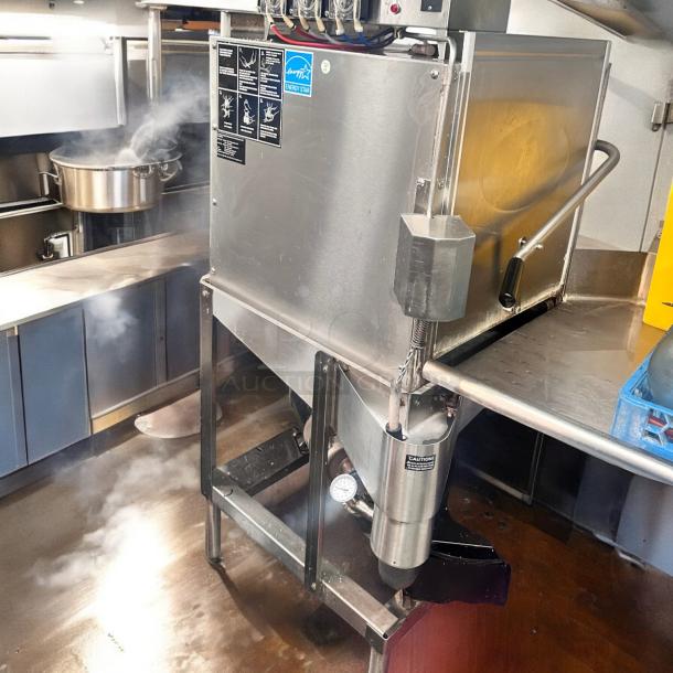 Excellent CMA Dishmachines AH-2 - 40 Rack/Hr Door-Type Pass Through Dishwasher 115volt Tested and Working! - Image 6 of 8