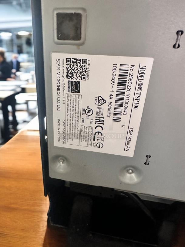 Excellent Condition Star Micronics TSP100III LAN Thermal Receipt Printer – Tested & Working! - Image 5 of 5