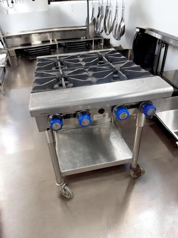 Excellent Condition Imperial 4-Burner Gas Range on Casters – Fully Tested & Working! - Image 2 of 8