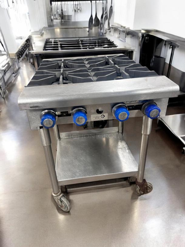 Excellent Condition Imperial 4-Burner Gas Range on Casters – Fully Tested & Working! - Image 3 of 8