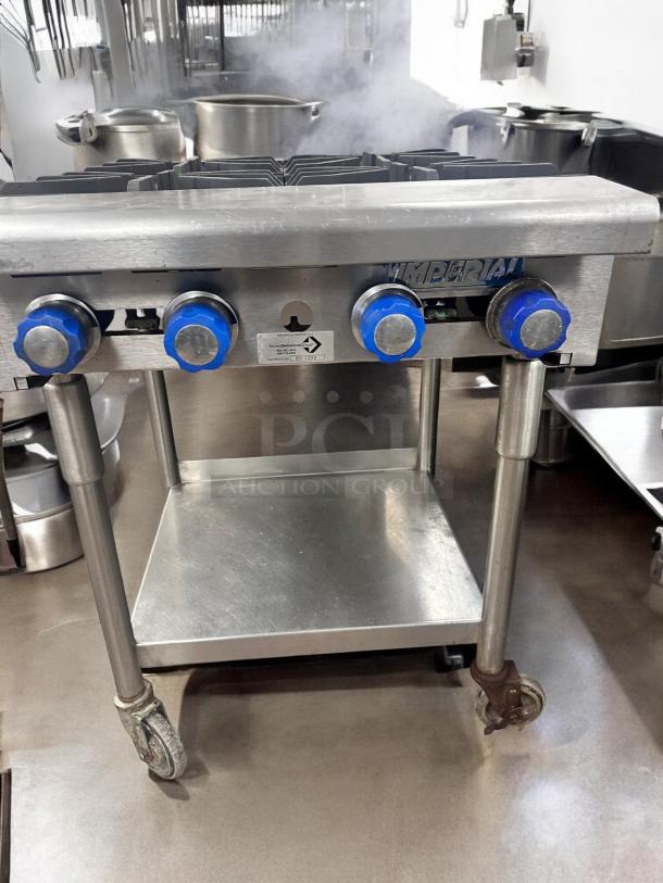 Excellent Condition Imperial 4-Burner Gas Range on Casters – Fully Tested & Working! - Image 6 of 8