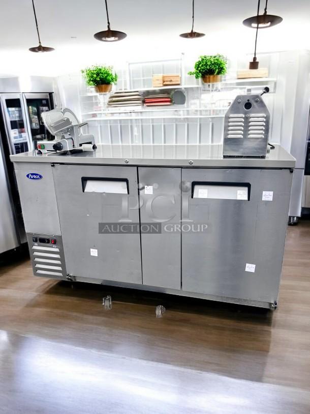 Excellent Condition Atosa MGF8452GR 60” Refrigerated Chef Base – Tested & Working! - Image 1 of 6