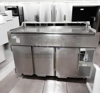 Excellent Condition Randell 52368WPFR Refrigerated Food Prep Table – 3 Door – Tested & Working!
