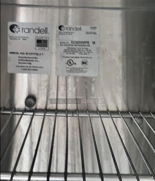 Excellent Condition Randell 52368WPFR Refrigerated Food Prep Table – 3 Door – Tested & Working! - Image 9 of 10