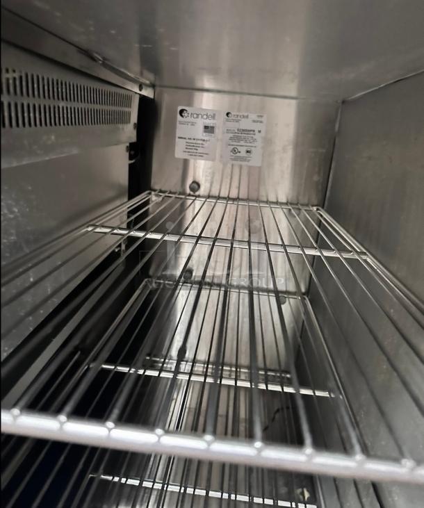 Excellent Condition Randell 52368WPFR Refrigerated Food Prep Table – 3 Door – Tested & Working! - Image 10 of 10