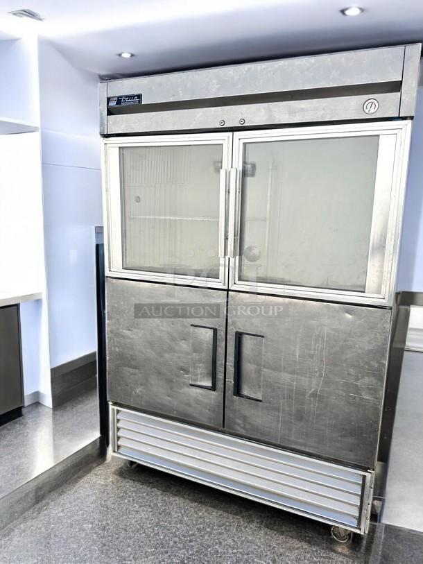 Excellent True 54" Reach-In Refrigerator – Double Glass Door, Stainless Steel 115volt Tested and Working! - Image 3 of 7