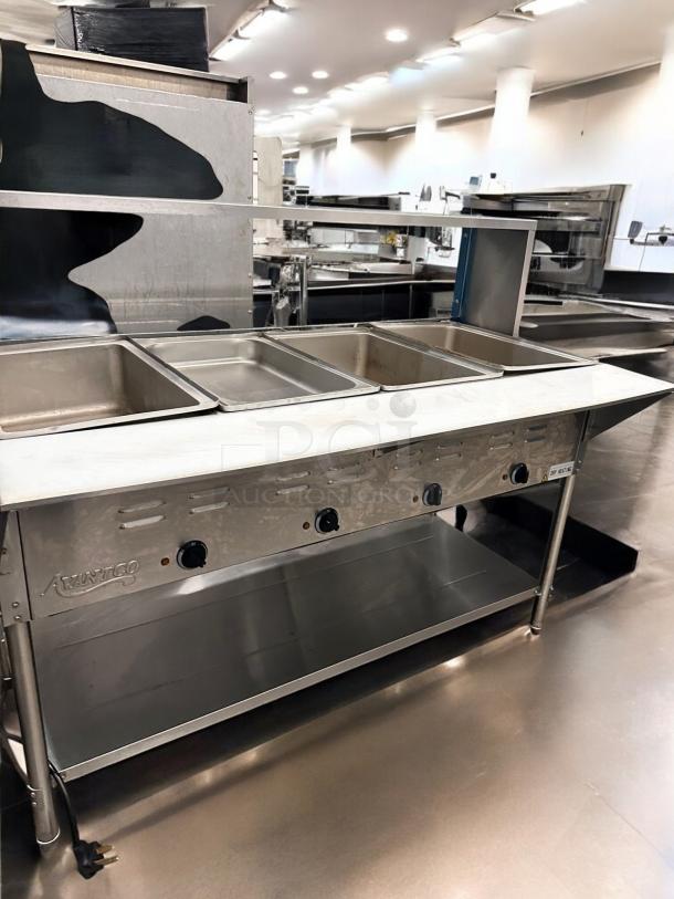 Excellent Condition Avantco STE-4SA Four Pan Open Well Electric Steam Table – 120V – Tested & Working! - Image 5 of 8