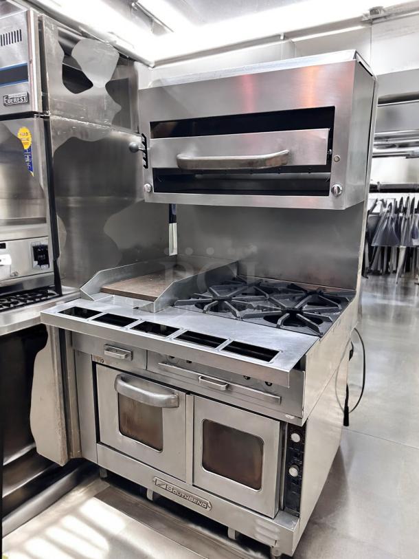 Southbend Commercial Gas Range with Oven and Griddle - Fully Tested & Working! - Image 3 of 9