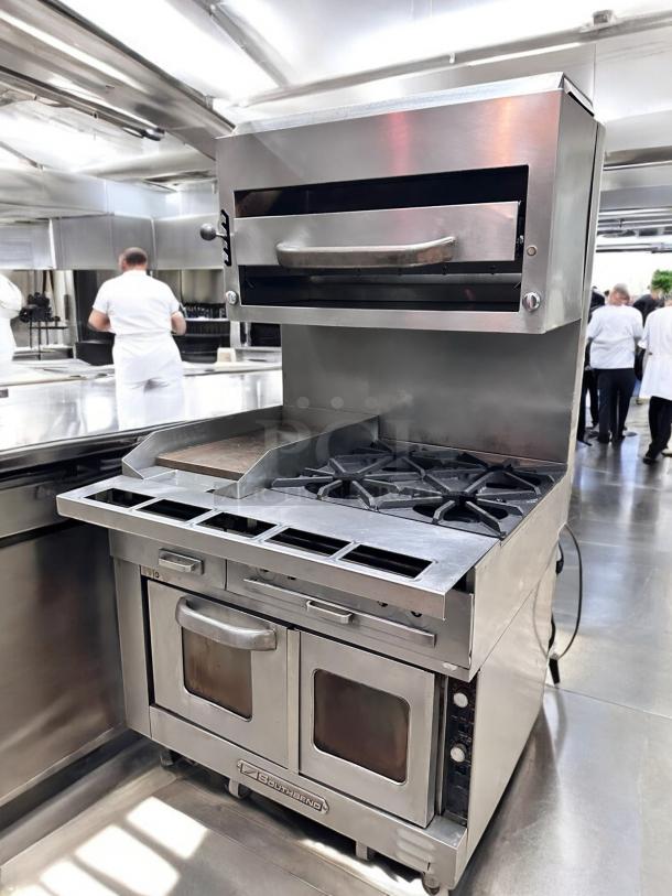 Southbend Commercial Gas Range with Oven and Griddle - Fully Tested & Working! - Image 2 of 9
