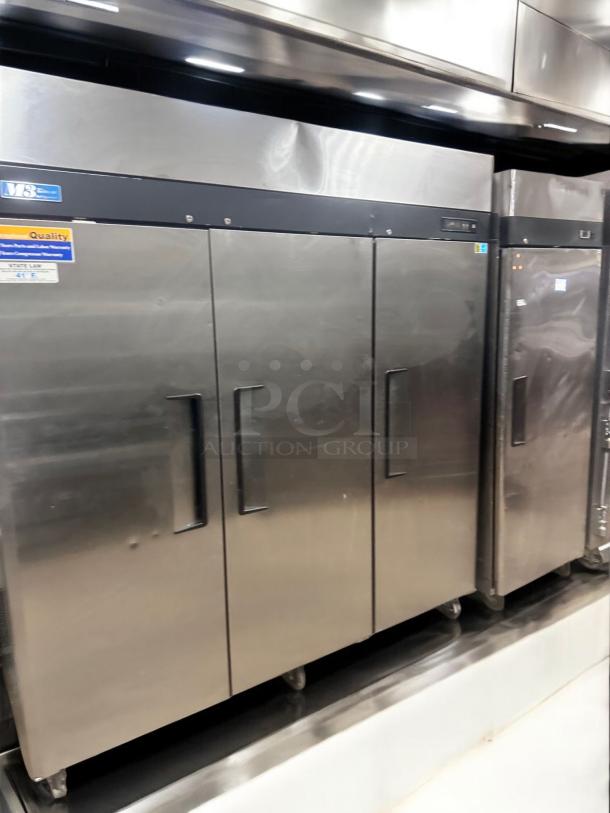 Excellent Condition Turbo Air M3R72-3 Commercial 3-Door Refrigerator – Tested & Working! - Image 1 of 6