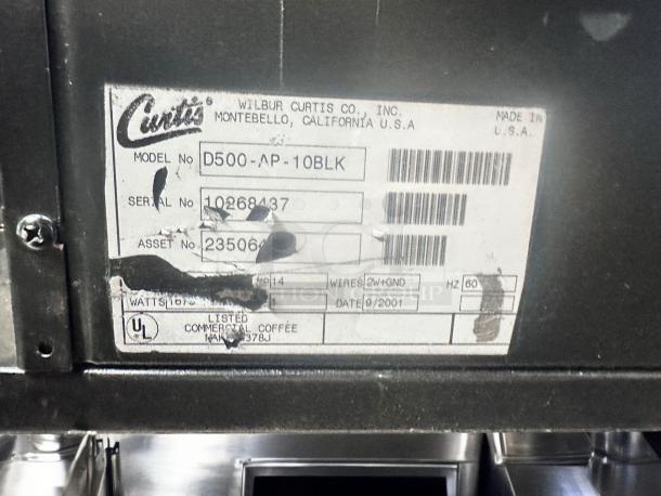 Excellent Condition Curtis D500AP Automatic Coffee Brewer – 120V – Tested & Working! - Image 7 of 7