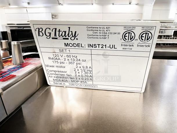 Excellent Condition BG Italy INST21-UL Gelato/Ice Cream Machine – Tested & Working! - Image 10 of 10