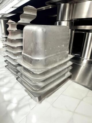 30 Pieces Thunder Group STPA8194 Stainless Steel Pans – Excellent Condition! COMMERCIAL GRADE – NSF CERTIFIED